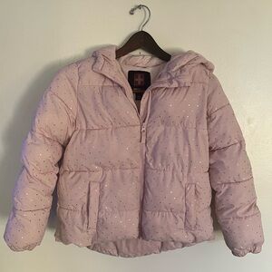 Swiss Tech Girls Pink Heavyweight Hooded Coat XL 14-16